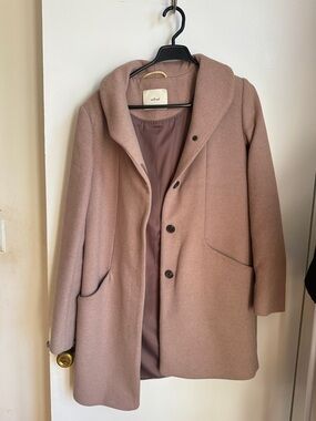 Wilfred Dusty Rose Wool-Blend Coat